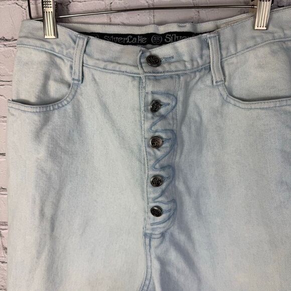 Vintage Wrangler Silverlake Buttonfly High Waisted Light Wash Jeans 15/16 - Picture 4 of 9